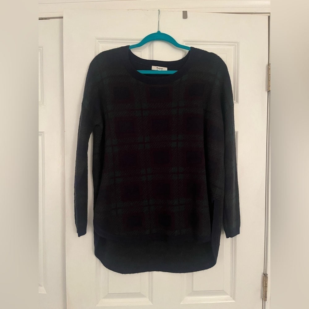 Madewell Plaid Mohair Sweater - Picture 3 of 6